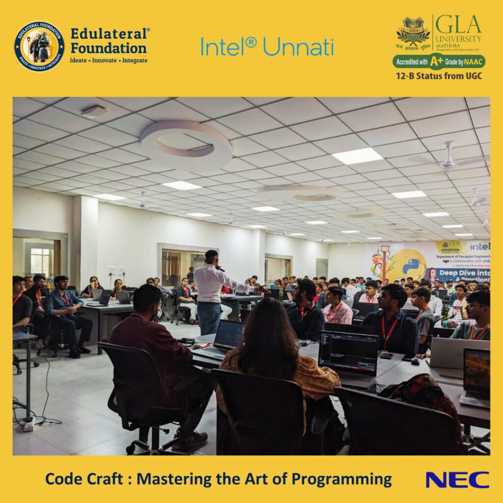 Edulateral Foundation at GLA University, Mathura through Intel Labs of Excellence and NEC collaboration