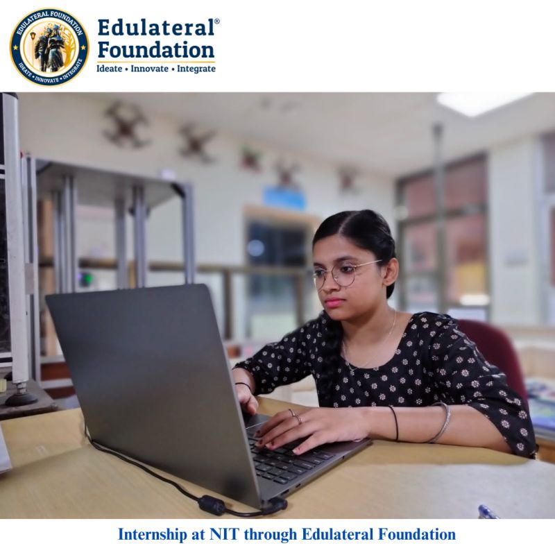 Internship at NIT through Edulateral Foundation – Selected students from AVIT, Chennai